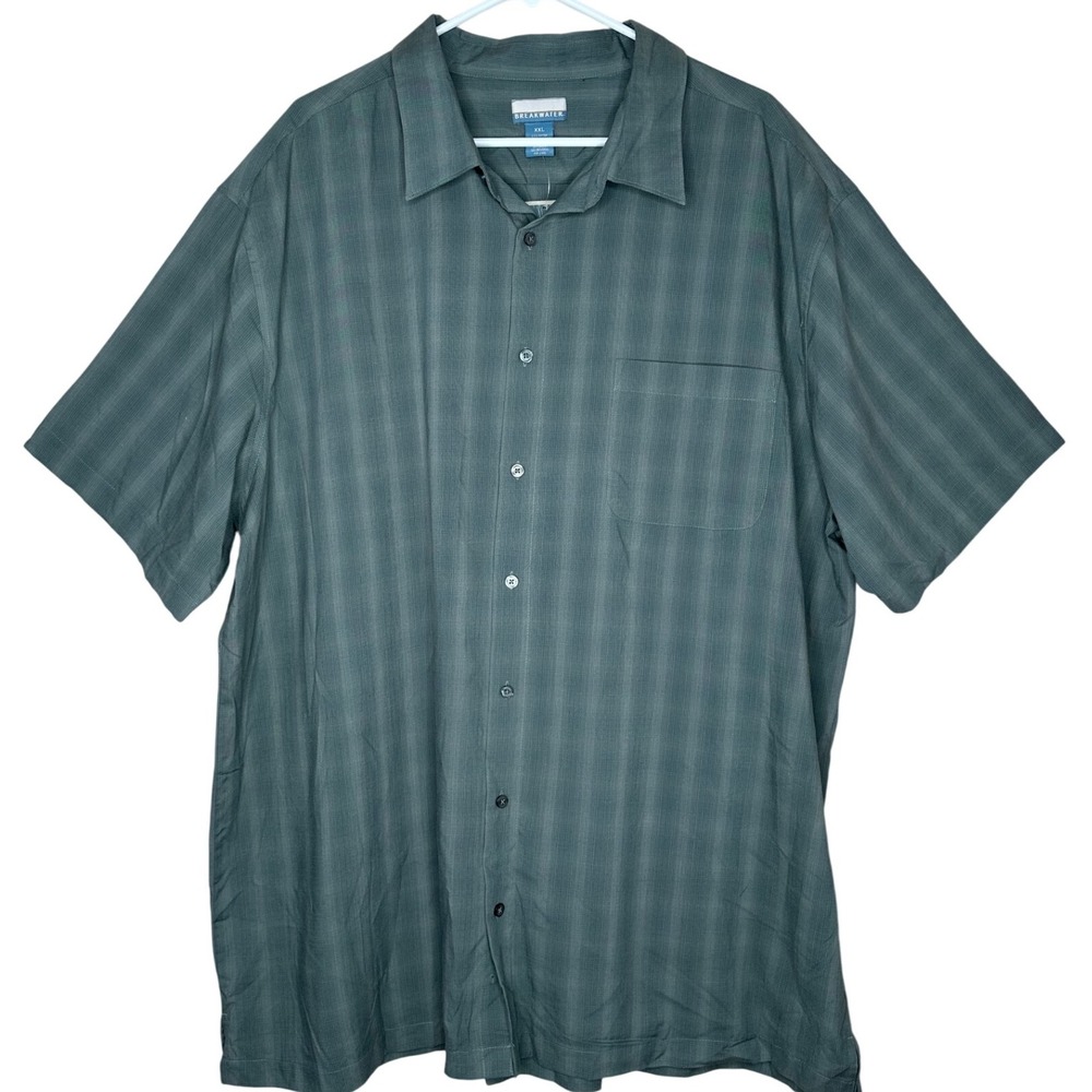 Breakwater NWT Y2K Men's XXL Button Up Shirt Grassy Glen Short Sleeve Casual